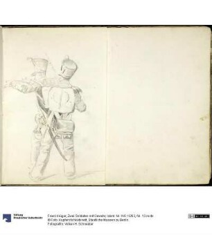 Zwei Soldaten mit Gewehr
