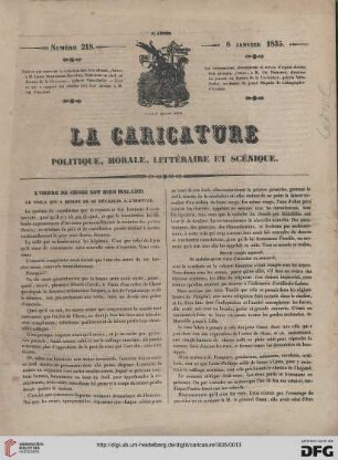 Numéro 218 (8 Janvier 1835) Planches 454,455