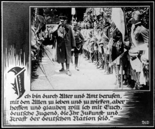 HINDENBURG-SERIE Nr. 23 "Hindenburg vor den Studenten"