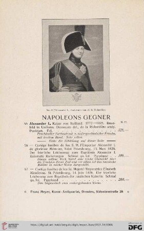 Napoleons Gegner (Nr. 55 - 72)