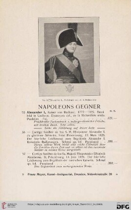 Napoleons Gegner (Nr. 55 - 72)