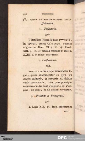 IV. Ritus Et Consuetudines Aliae Judaeorum.