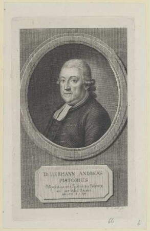 Bildnis des Hermann Andreas Pistorius