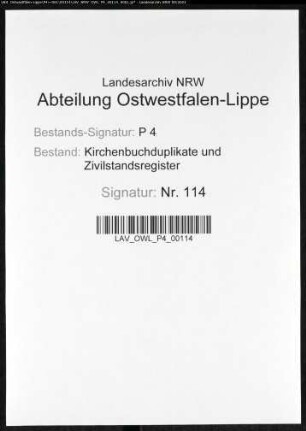 Kirchenbuchduplikat der evangelisch-reformierten Gemeinde Fröndenberg (GHT 1815-1829, GHT 1837). (Gemeinde: Fröndenberg, evangelisch-reformierte Gemeinde)