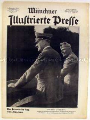 Wochenzeitschrift "Münchner Illustrierte Presse" u.a. über die Schlacht um Maubeuge
