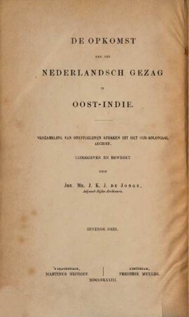 De opkomst van het Nederlandsch gezag over Java : verzameling van onuitgegeven stukken uit het oud-koloniaal archief, 4