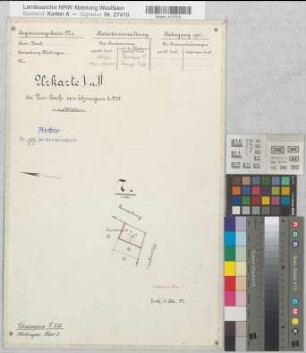Ehningsen (Welver), Zusammenlegung Ehningsen, Urkarte 1 u.2 Klotingen Flur 7
