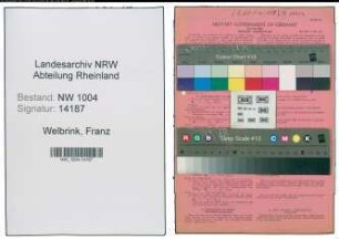 Entnazifizierung Franz Welbrink , geb. 09.08.1913 (Bauleiter)