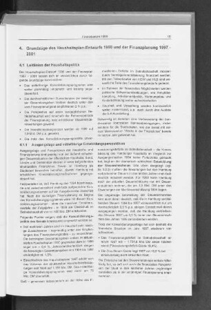 4.1.1 Ausgangslage und mittelfristige Entwicklungsperspektiven