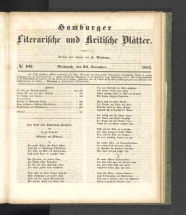 No. 103. 24. Dezember 1851