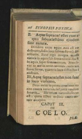 Caput III. De Coelo.