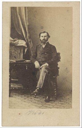 Photographie von Giuseppe Verdi (1813-1901)