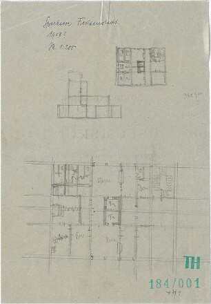 Fischer, Theodor; Freudenstadt; Sparkasse - Grundrisse