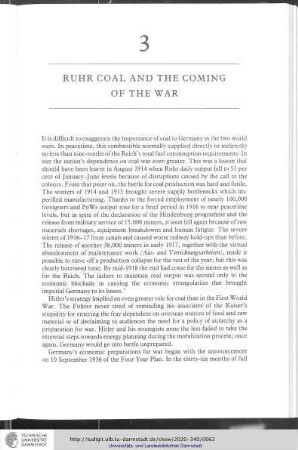 3 Ruhr coal and the coming of war