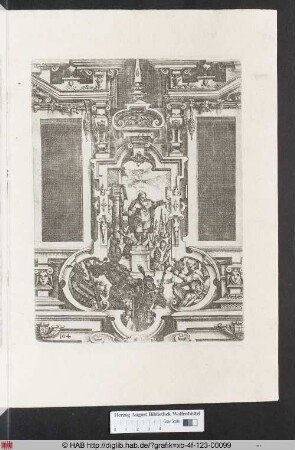 [Zwei Fensterhälften mit gerahmter Szene. Band III.]