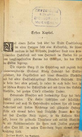 Der Raubgraf : Eine Geschichte aus dem Harzgau