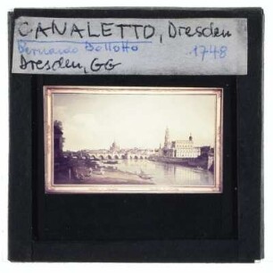 Bellotto, Dresden vom rechten Elbufer unterhalb der Augustusbrücke
