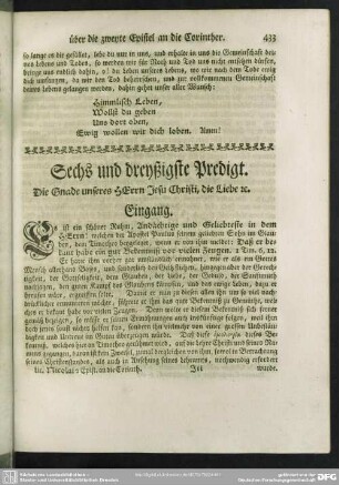 Sechs und dreyßigste Predigt