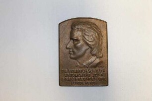 Ehrenmedaille der FSU Jena, Profil von F. Schiller