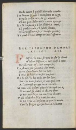 Del Triompho Damore Capitol .IIII.