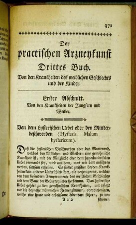 Drittes Buch. Von den Krankheiten des weiblichen Geschlechts und der Kinder