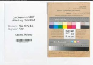 Entnazifizierung Helene Grams , geb. 28.11.1900 (Arbeiterin)