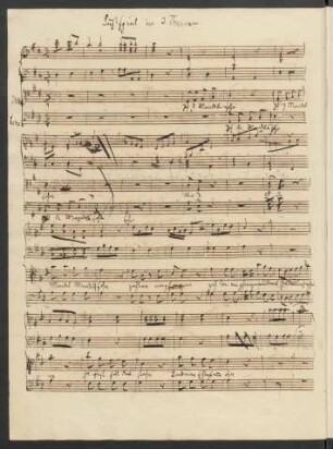 Singspiele. Fragmente; V (6), Coro maschile, pf; MWV M 2