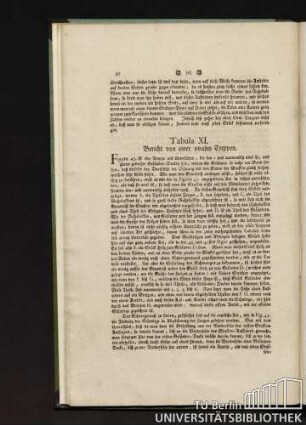 Tabula XI. Bericht von einer ovalen Treppen.