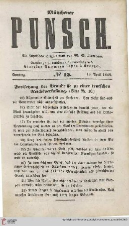 No. 12 (16. April 1848)