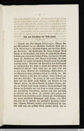 Aus dem Lebenslauf des Verstorbenen