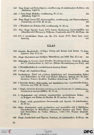 Glas (Nr. 590-610)