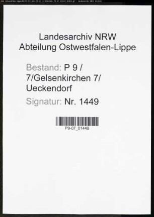 Heiratsregister Standesamt Gelsenkirchen 7 Ueckendorf