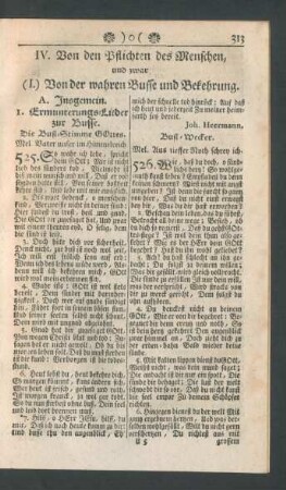 (I.) Von der wahren Busse und Bekehrung.
