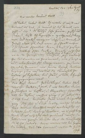 Brief an Felix Mendelssohn Bartholdy, Rebecka Dirichlet und Abraham Mendelssohn Bartholdy : 14.04.1829