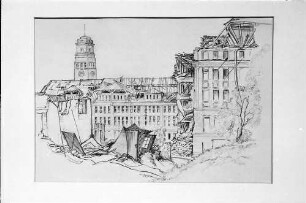 Freiburg i. Br.: Universität, Kollegienbebäude (Hofseite)