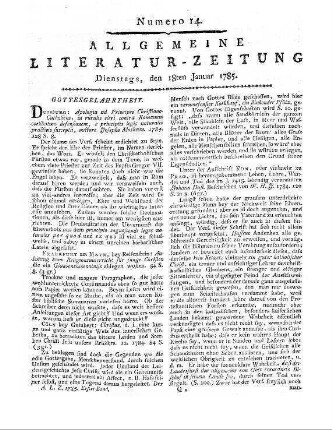 Der Jugendgesellschafter. Hrsg. von J. C. Fröbing. Stendal: Franzen und Grosse [1784]