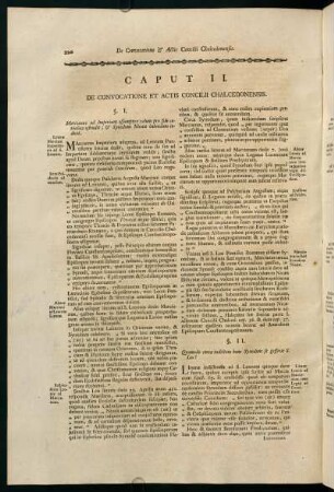 220-241, Caput II. De Convocatione et Actis Concilii Chalcedonensis.