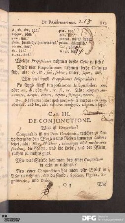 Cap. III. De Conjunctione