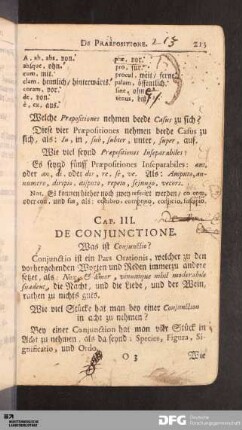 Cap. III. De Conjunctione