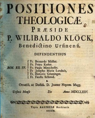 Positiones theologicae