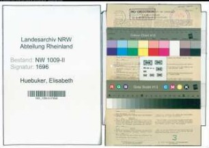 Entnazifizierung Elisabeth Huebuker , geb. 13.12.1904 (Posthalterin)