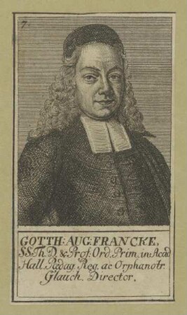 Bildnis des Gotthilf August Francke