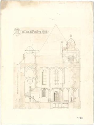 Fischer, Theodor; Freiberg; Freiberger Dom, Türme - Querschnitt