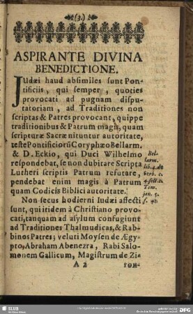 Aspirante Divina Benedictione