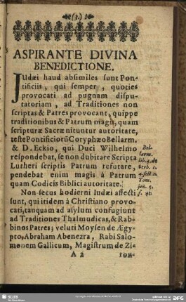 Aspirante Divina Benedictione