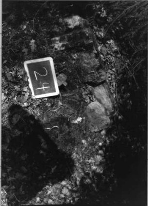Grabstein 24 (Index: 100090621) Material: Sandstein Maße HxBxT: 0x0x0 cm Beschreibung: Fragment: Grabstein 24