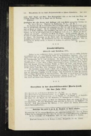 Exerzitien in der Benediktinerabtei Maria-Laach für das Jahr 1912