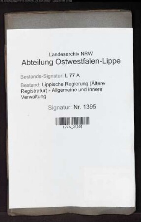 Inventarisation u. Aufnahme der Grundstücke des Stifts Cappel durch Syndikus Overbeck zu Lippstadt und Rentmeister Rötteken zu Cappel