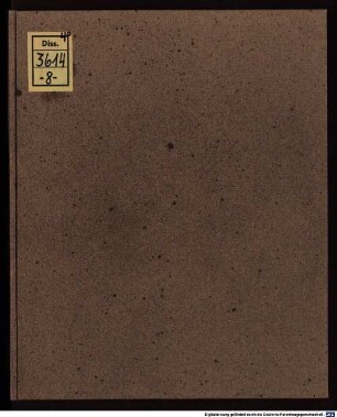 Disp. de causis pestilentiae