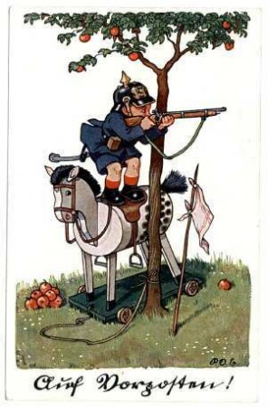 Kriegspostkarte Nr. 77, "Auf Vorposten"